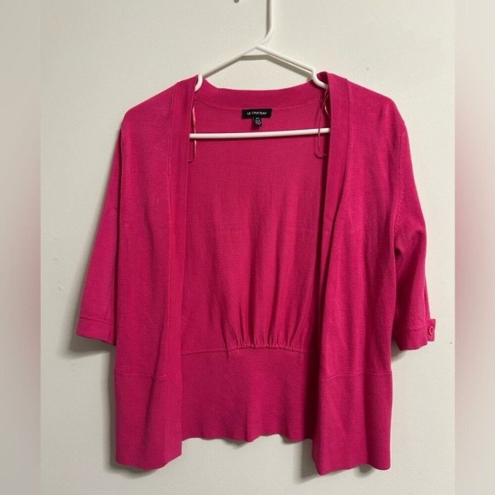 Le Chateau Pink Short Cardigan